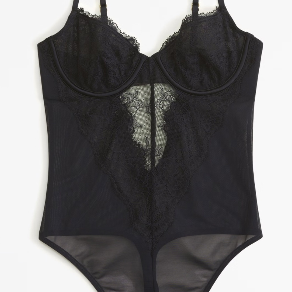 Abercrombie & Fitch Black Lace Bodysuit
